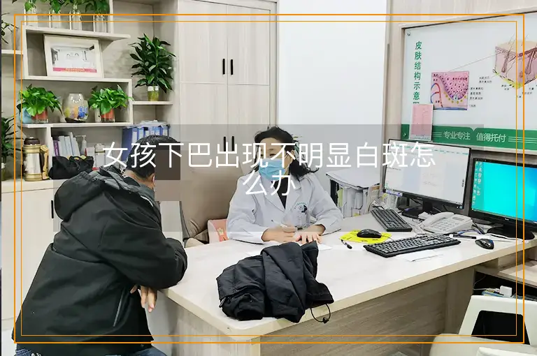 女孩下巴出现不明显白斑怎么办